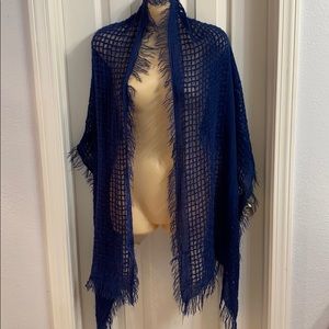 Navy  blue scarf  gently worn